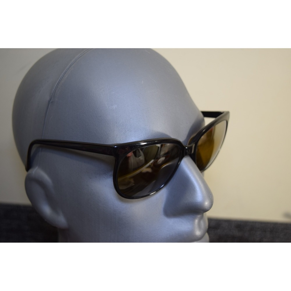 RARE 1960's Vuarnet Pouilloux 002 Sunglasses France Made Black Cat Eye Pre-1968